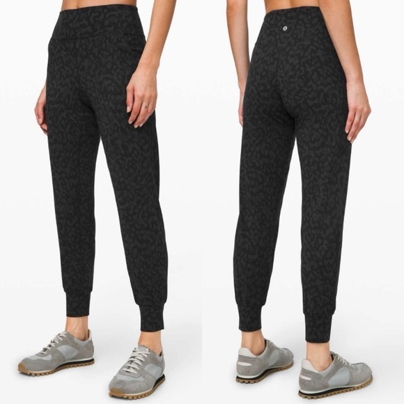 Lululemon Align High Rise Jogger Pant Black Gray Camo Size 6 - Picture 1 of 9